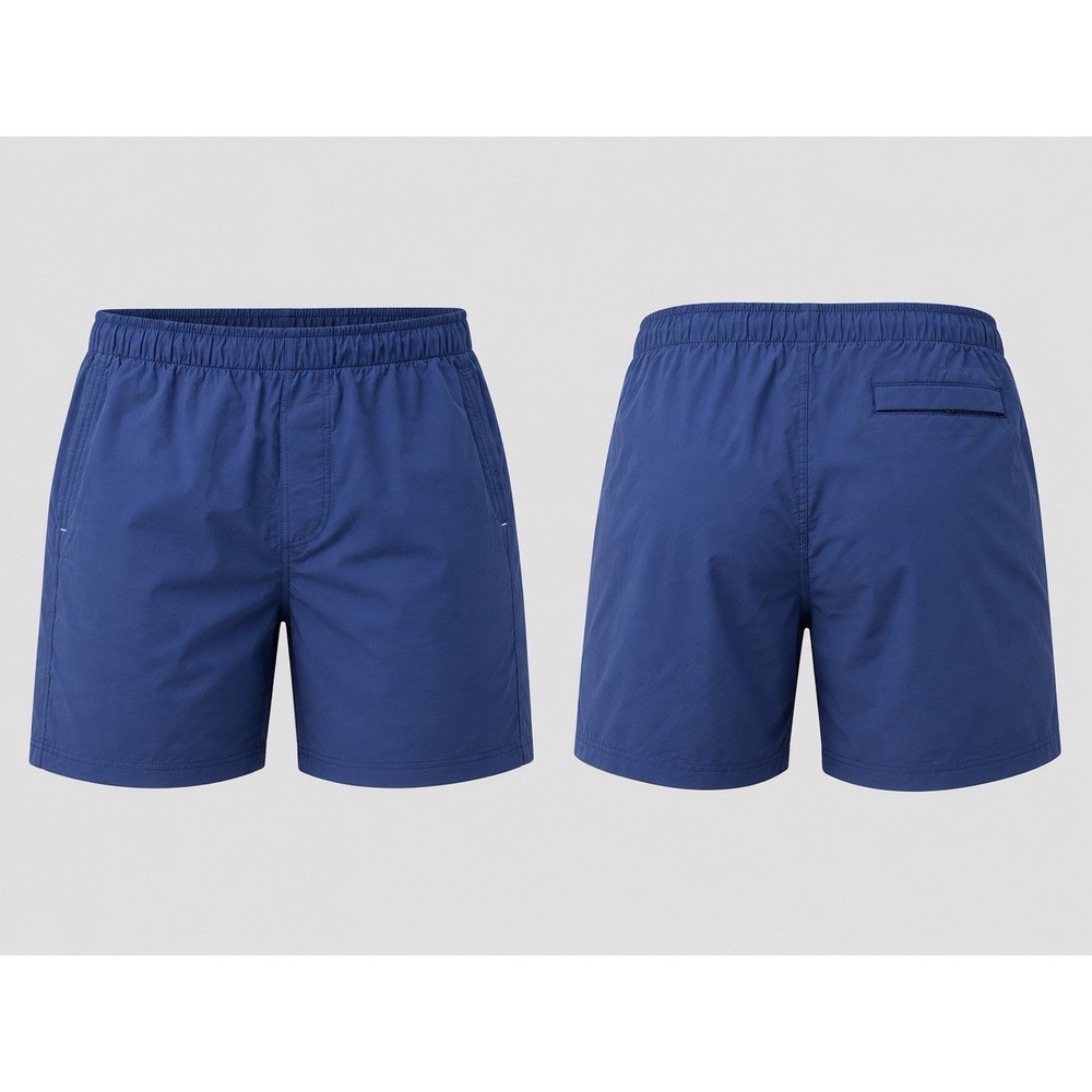 MYLES X-Large Men's Unlined Nylon Poly Spandex Athletic Shorts Blue
